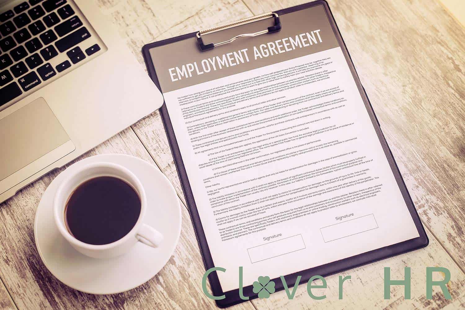 Employment Agreement stock photo