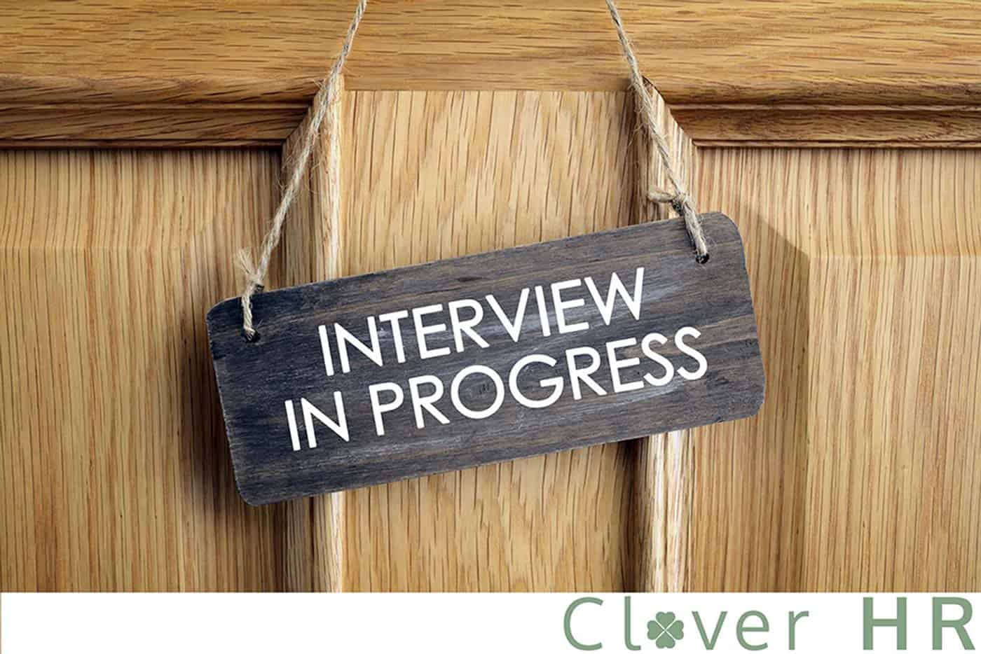 Interview in progress stock photo