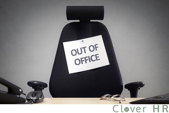 Out of office stock photo