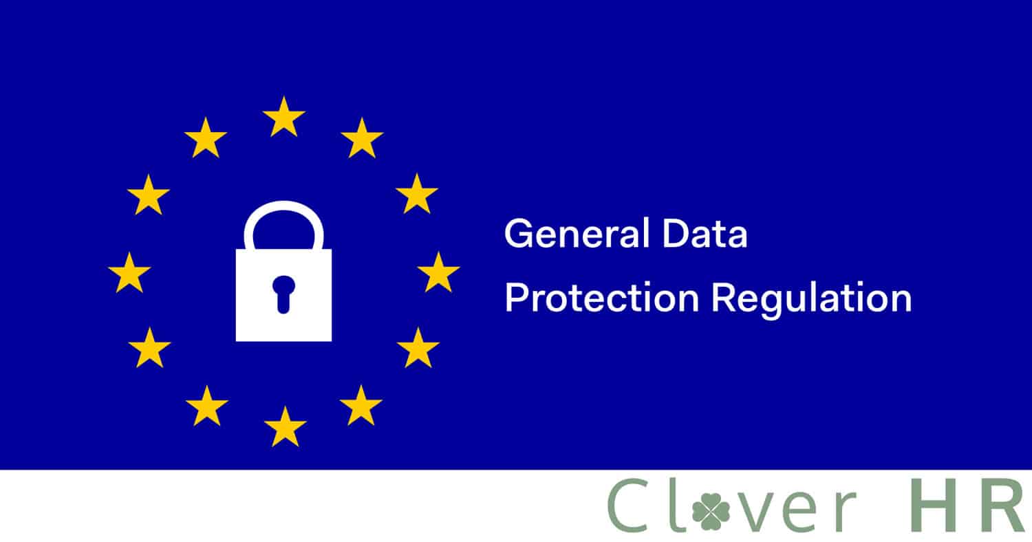 GDPR stock photo with Clover HR logo
