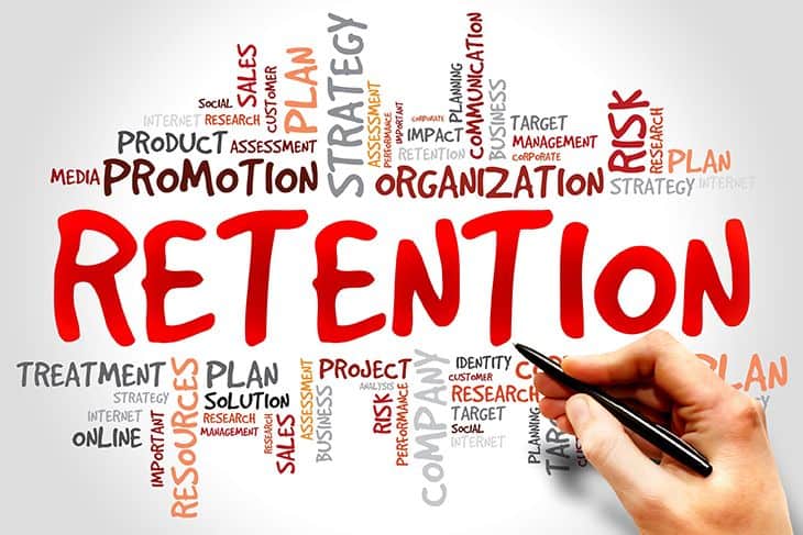 Retention stock photo