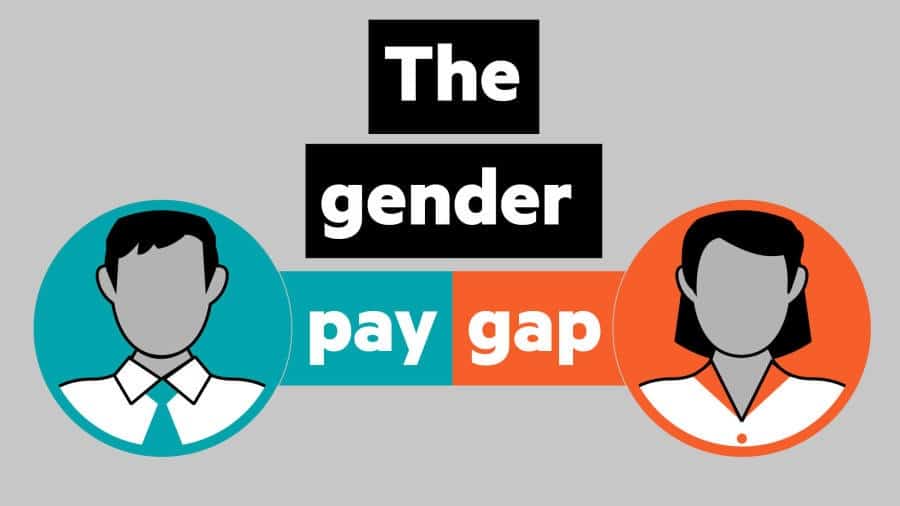 Gender pay gap graphic