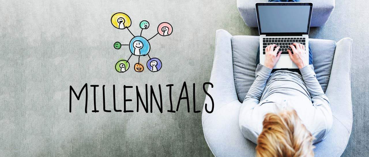 Millennials stock photo