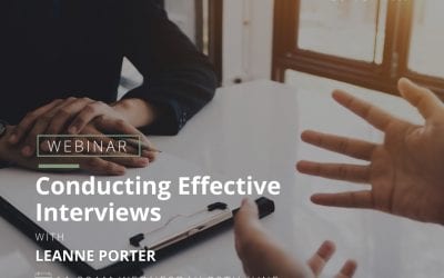 Conducting Effective Interviews