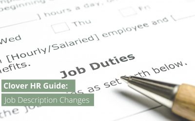 Employer Guide: Job Description Changes