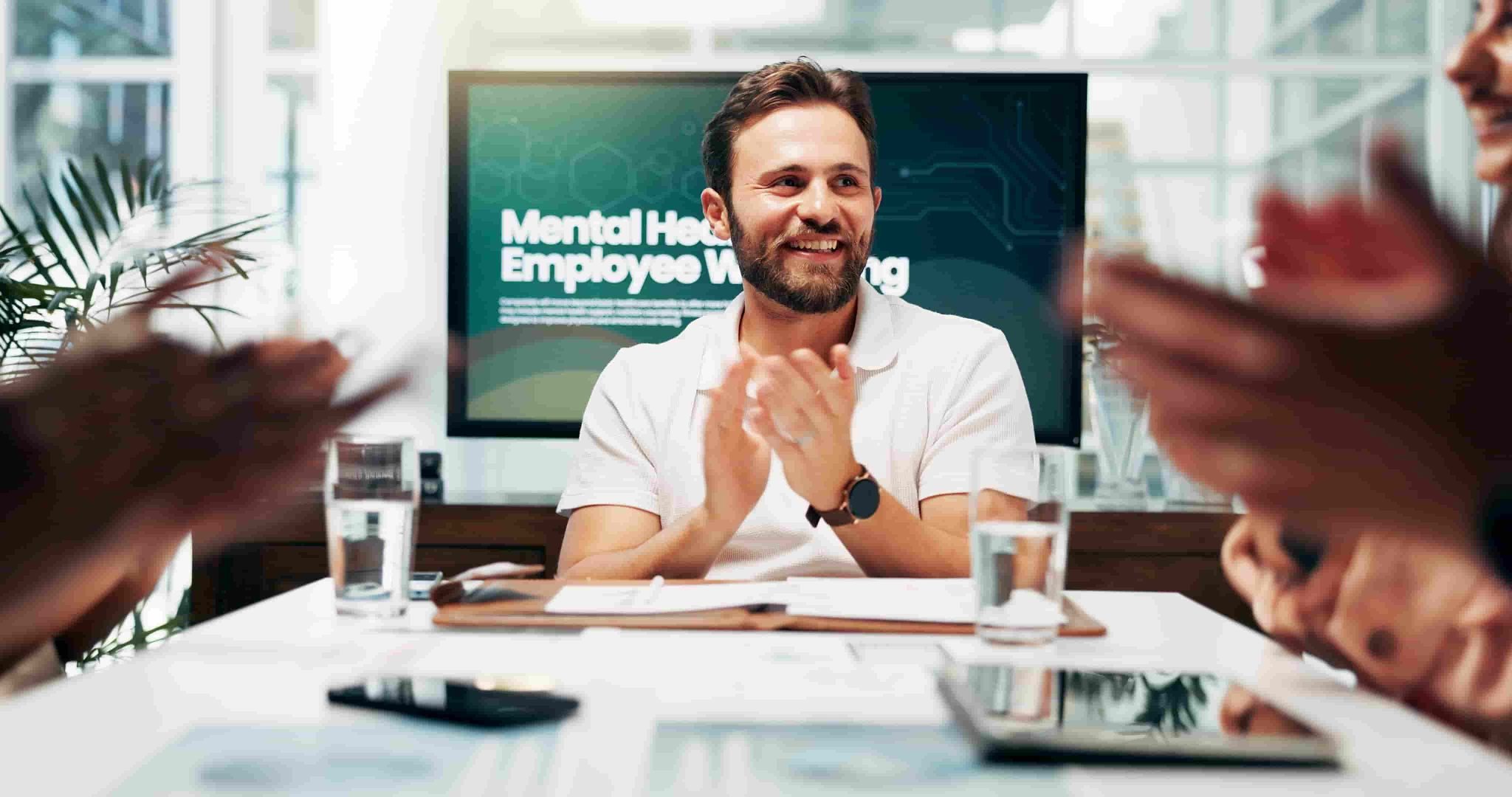 Team presentation on employee wellbeing